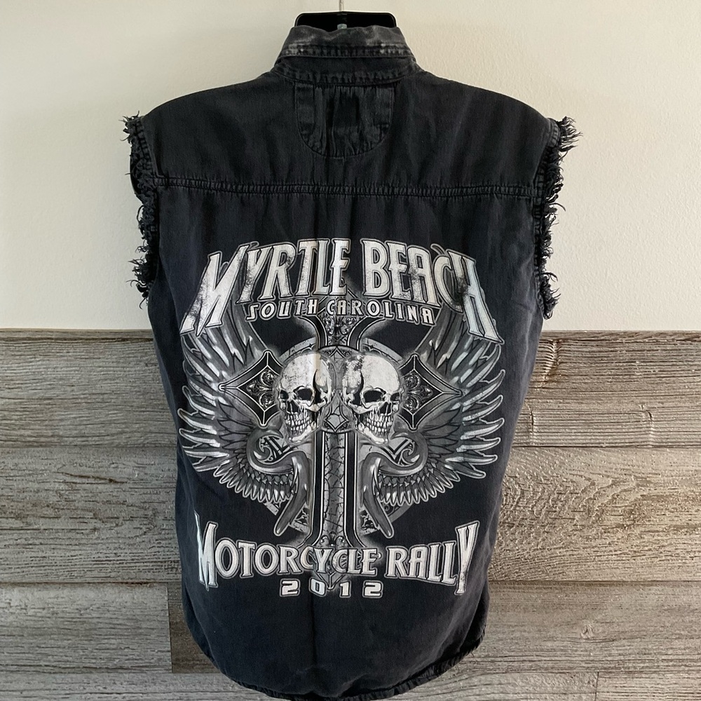 Myrtle Beach 2012 Motorcycle Rally sleeveless shirt Size Medium (E1)